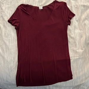 Maroon Scoop Shirt